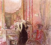 Edouard Vuillard Before the fireplace Germany oil painting artist